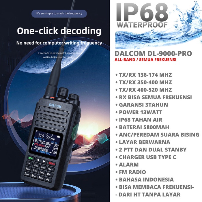 Jual Ht Japan Dl9000 Pro 13W Ip68 Shopee Indonesia