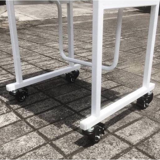 Jual add-on roda meja ZMARTDESK (4 pcs swivel, 4 with lock system ...