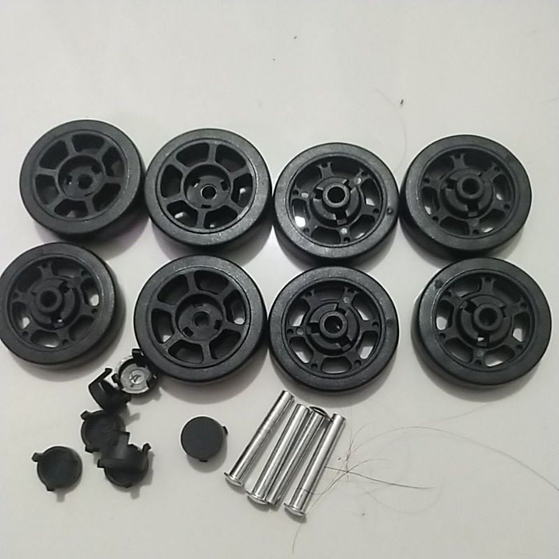 Jual roda koper dobel(8roda+4as)diameter 5cm | Shopee Indonesia