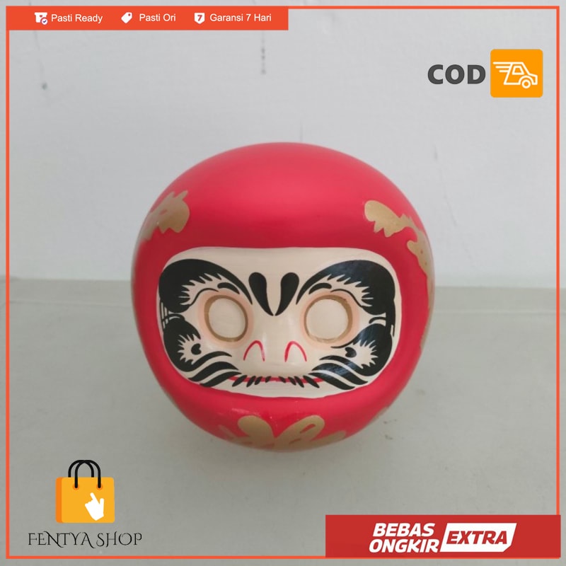 Jual Patung Daruma Doll Celengan Mata Polos Boneka Daruma Jepang