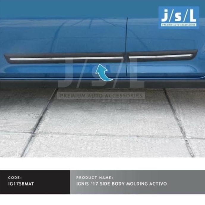 Jual List Body Lis Side Moulding Suzuki Ignis Hitam List Lis Chrome