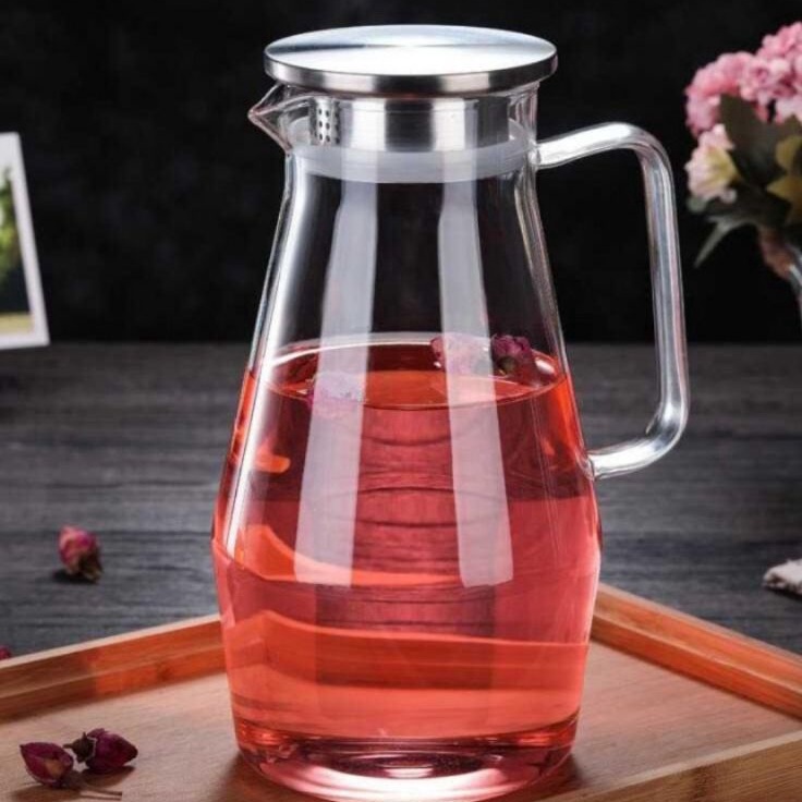Jual Teko Kaca Tahan Panas Pitcher Teh Chinese Teapot Maker Borosilicate Glass C Kualitas 1593