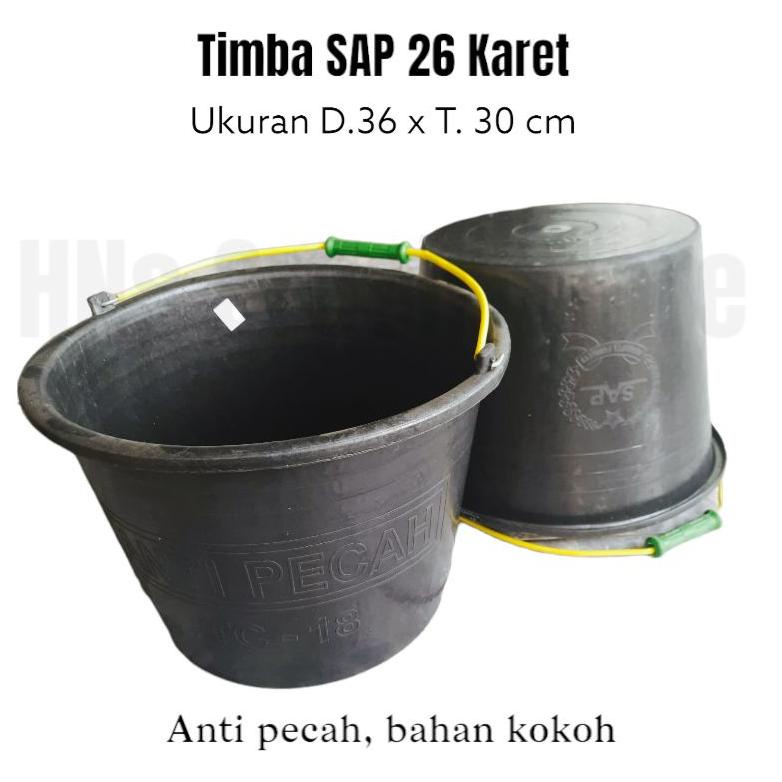 Jual IHE035 Timba ember 26 SAP anti pecah - timba cat hitam kokoh ...