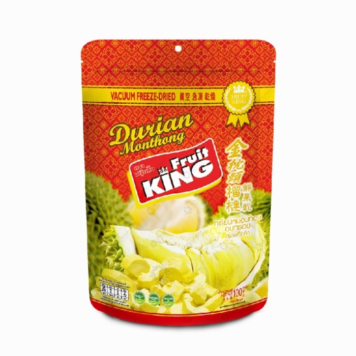 Jual Fruit King Gold Freeze Dried Durian Monthong 100Gram(Made In