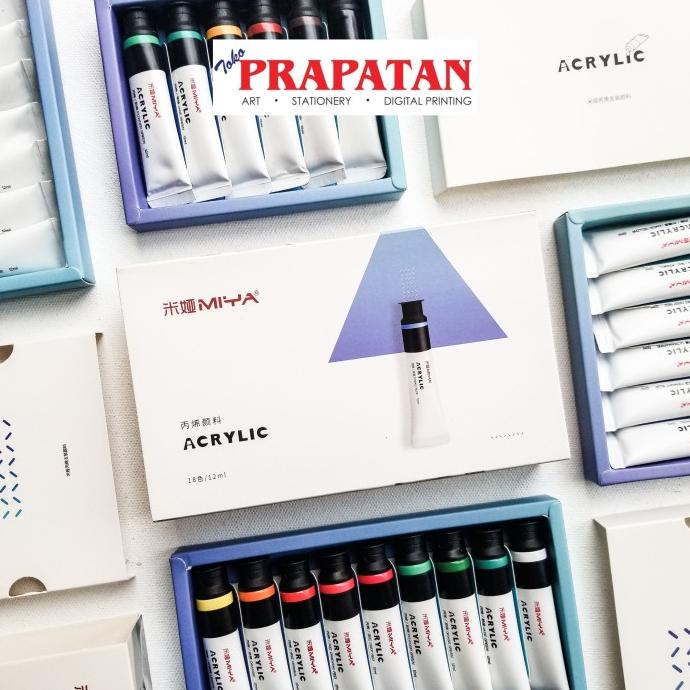 Jual Miya Himi Acrylic Paint Set 12/18X12Ml Cat Akrilik Shopee