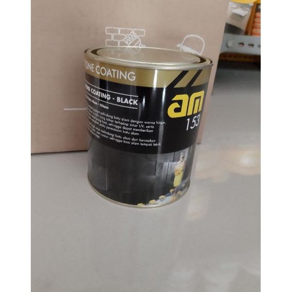 Jual Belanja Cat pelapis batu alam AM 153 Stone coating black 1 liter