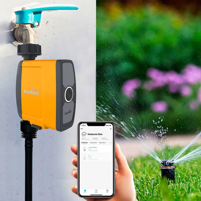 Jual Wifi Connection Automatic Smart Irrigation System Watering Timer ...