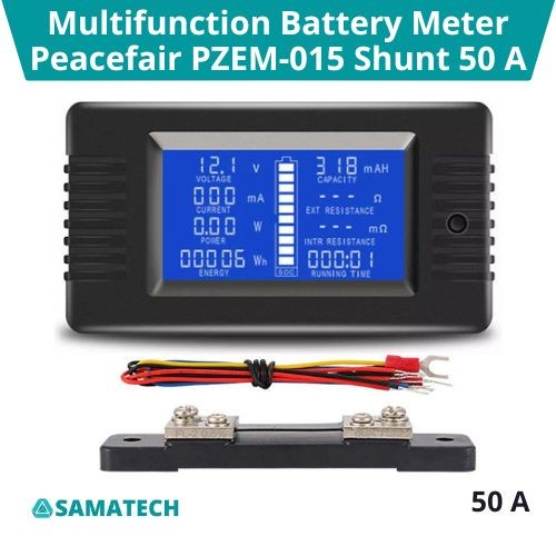 Jual MURAH Peacefair PZEM-015 Power Volt Ampere Meter Digital Shunt 50A ...