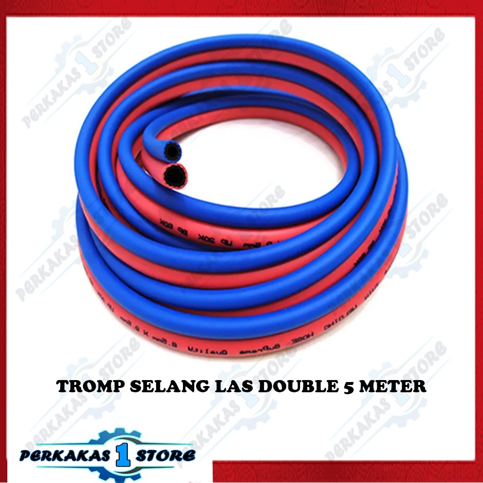 Jual Tromp M Selang Las Double Panjang Meter Untuk Las Karbit Acetylene Lpg Oxygen Mm X