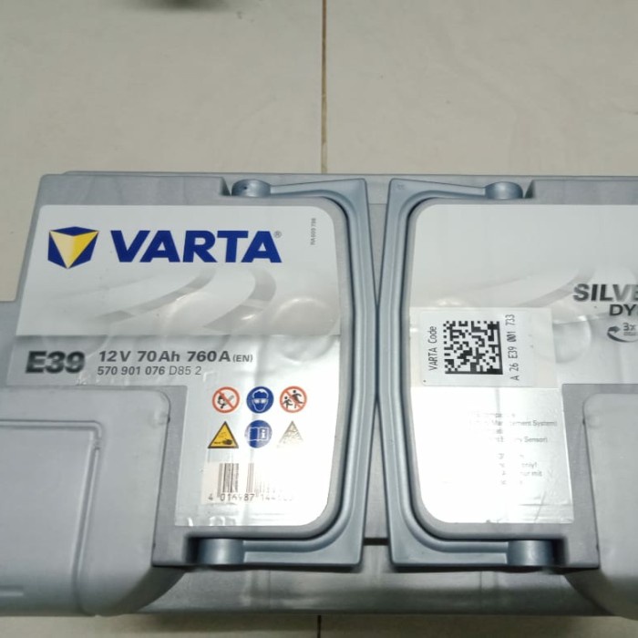 Jual Aki mobil Mercy E300 Varta AGM E39 12v 70ah Accu Original | Shopee