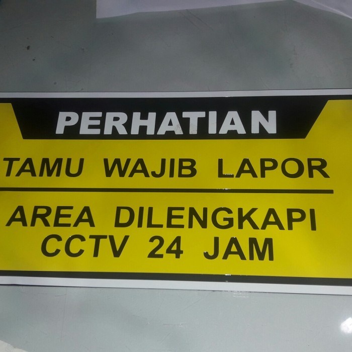 Jual Terlaris Best Akrilik Sign Tanda Rambu Pintu Tulisan Tamu Wajib