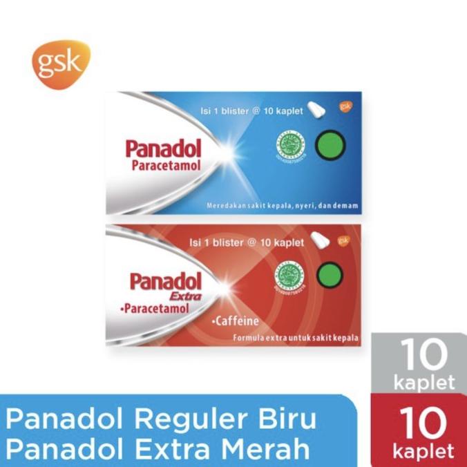 Jual PANADOL BIRU PANADOL MERAH EXTRA OBAT SAKIT KEPALA DEMAM SAKIT ...