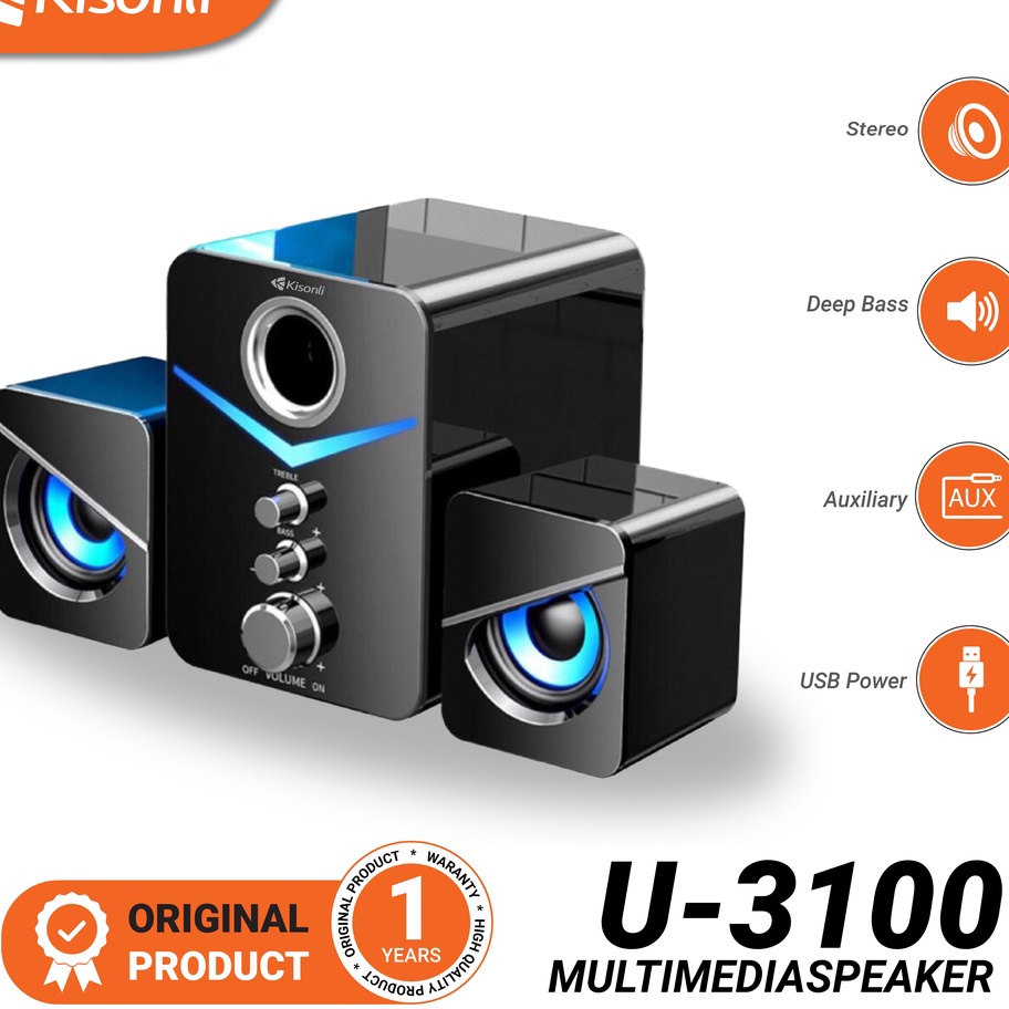 Jual WDR151 KISONLI - Surround Bass Mini Speaker Stereo Multimedia ...