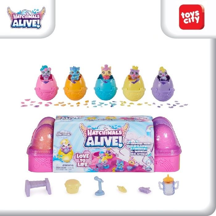 Jual Hatchimals Alive, Egg Carton Toy with 5 Mini Figures Mainan