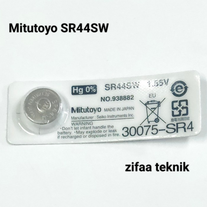 Jual Mitutoyo SR44SW Battery Caliper Digital Micrometer Digital 30075
