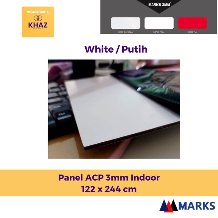 Jual Panel ACP Mark Seven 3 mm Indoor - ACP Putih / Merah / Silver ...