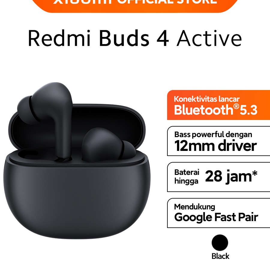 Jual Restock Official Xiaomi Redmi Buds 4 Active - Bluetooth® 5.3 IPX4 ...