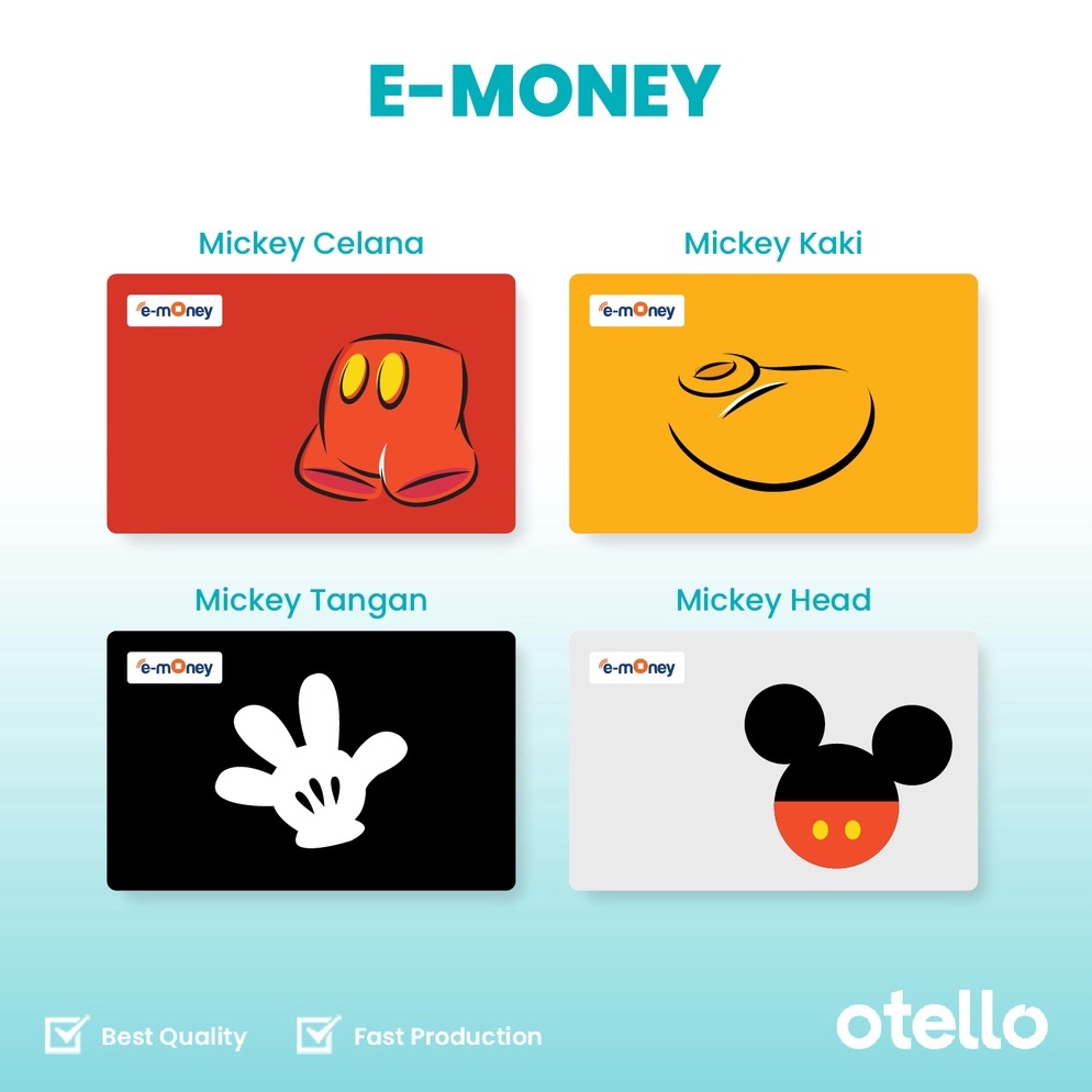 Jual Untuk Anda Otello Kartu eMoney Mickey Mouse e-Money Card eToll ...