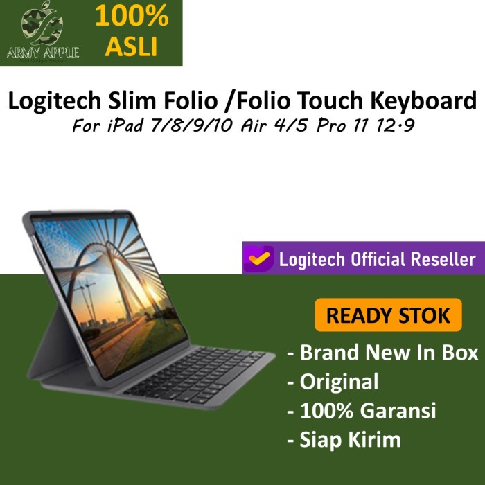 Logitech Slim Folio Touch Keyboard Case iPad Pro 11 Air 10