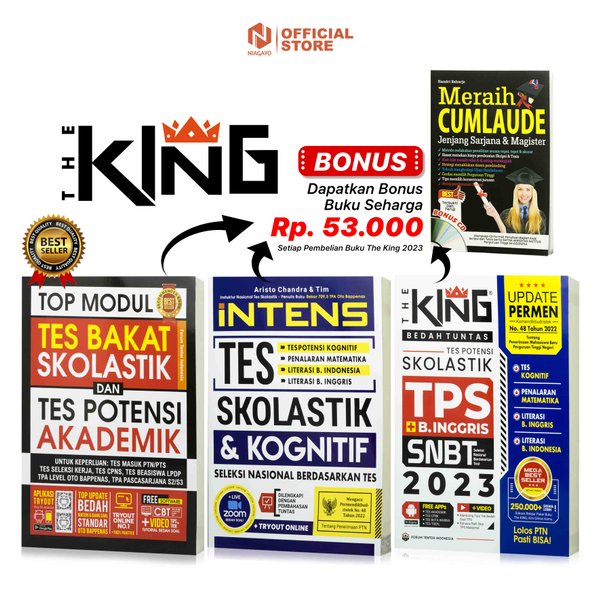 Jual ORDER SEKARANG! Buku The King 2023 Bedah Tuntas Skolastik TPS ...