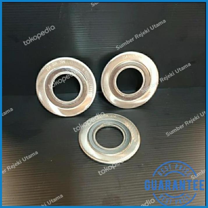 Jual SPIRAL WOUND GASKET SWG JIS 20K SS 304 1 2" INCH DN 15 AGI
