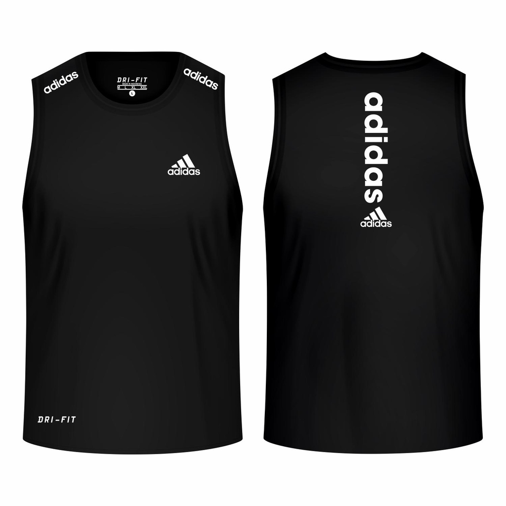 Singlet Kaos dryfit Drifit Tanktop Singlet Gym Olahraga