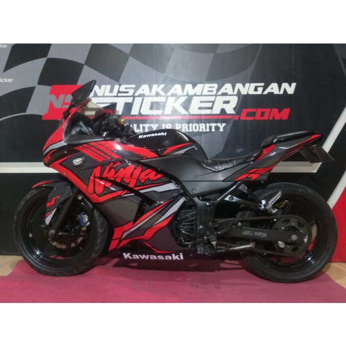 Jual Stiker Ninja 250 Karbu Merah Karn | Shopee Indonesia