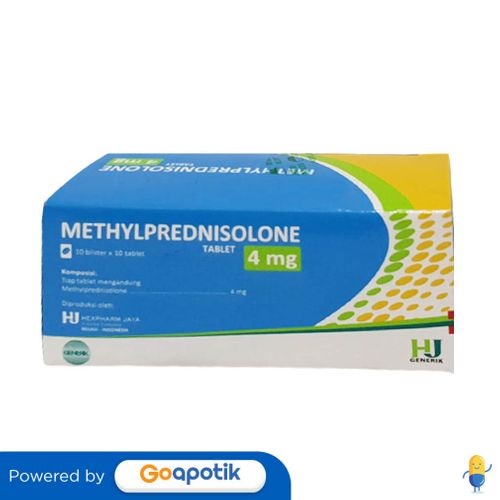 Jual METHYLPREDNISOLONE HEXPHARM 4 MG BOX 100 TABLET Shopee Indonesia