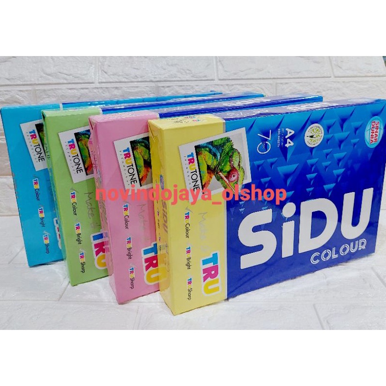 Jual Kertas HVS Warna A4 70 gsm SIDU Kertas Colour 500 sheets [ART
