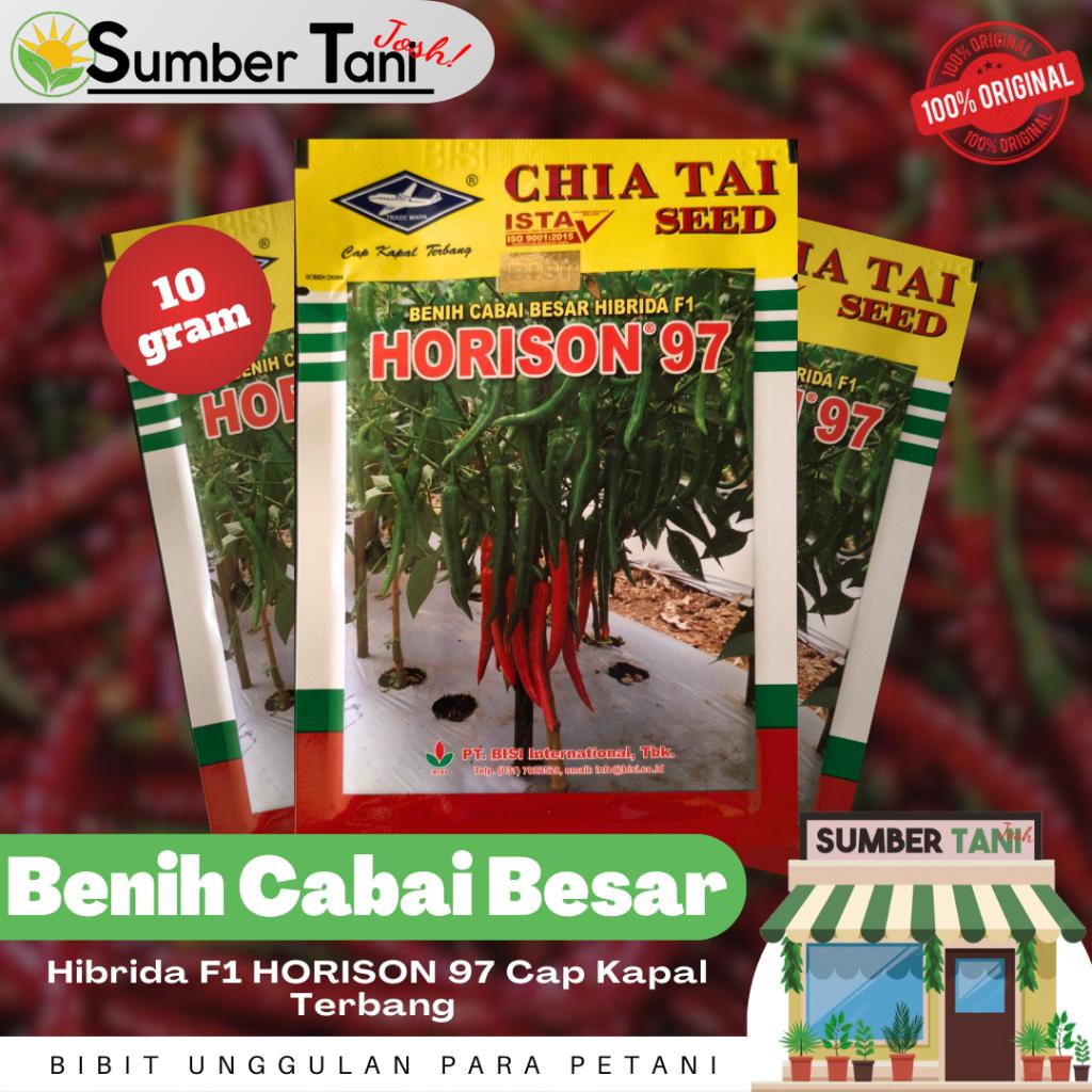 Jual Cabai Besar Hibrida F1 Horison 97 Kemasan 10 Gram Cap Kapal Terbang Best Seller Shopee 