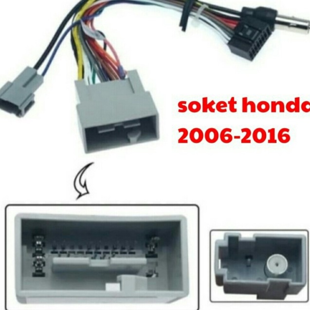 Jual Kabel Soket Head Unit Double Din Pnp Mobil Honda Poh Shopee Indonesia