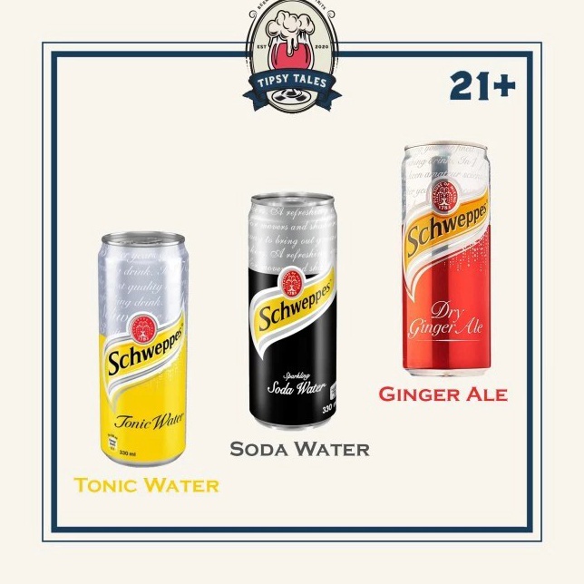Jual Buy hereKk9K4 Schweppes tonic water/ Ginger Ale / Soda Water 250ml
