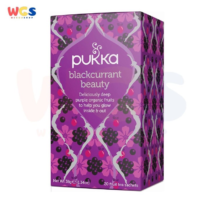 Jual Pukka Tea Organic Blackcurrant Beauty Caffeine Free 20 Sachets 38g
