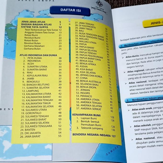 Jual BUKU ATLAS INDONESIA & DUNIA Terlengkap & Terupdate 38 Provinsi ...