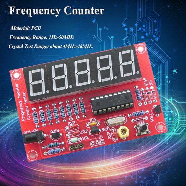 Jual Oscillator Frequency Counter Meter 1Hz50Mhz Frekuensi Xtal