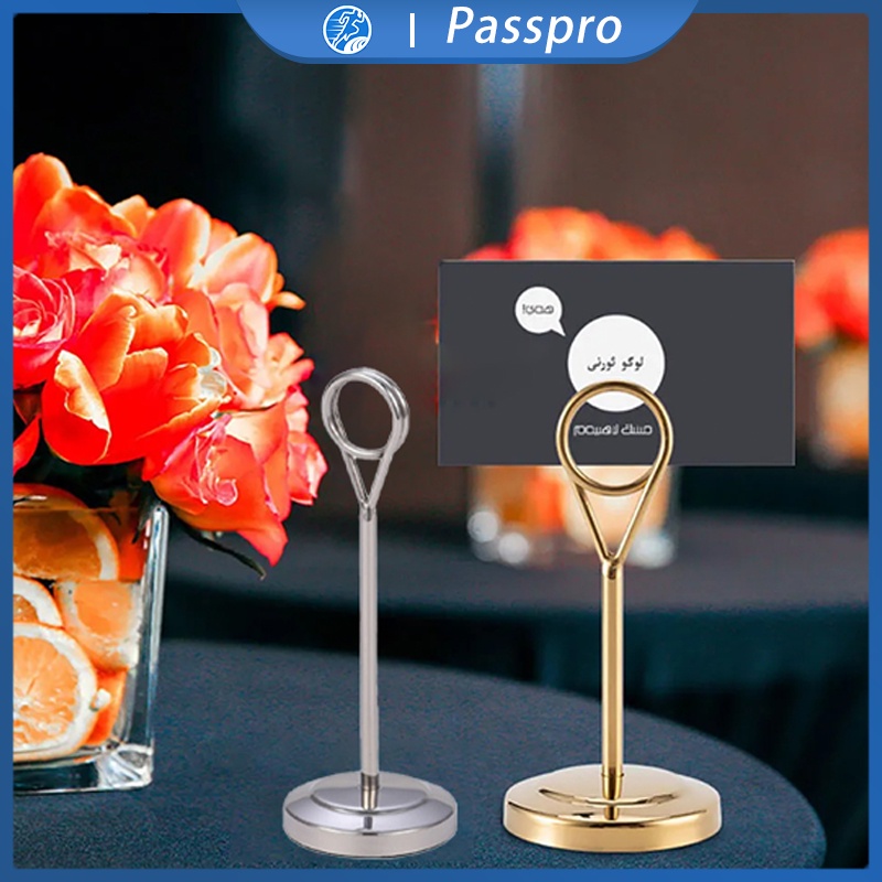 Jual 20cm Table Number Menu Stand / Tiang Nomor Meja Atau Card Holder