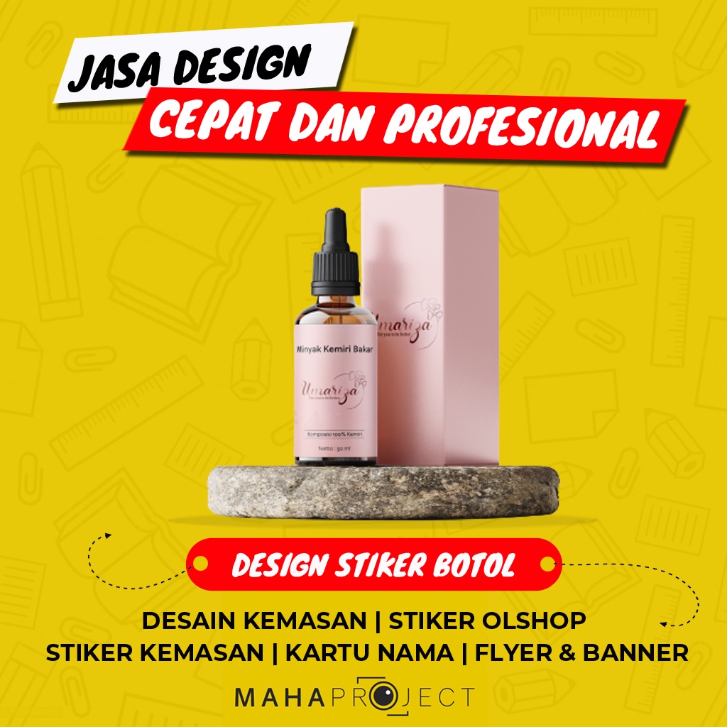 Jual DESAIN KARDUS / KEMASAN [Jasa Desain Kemasan, Stiker Kemasan