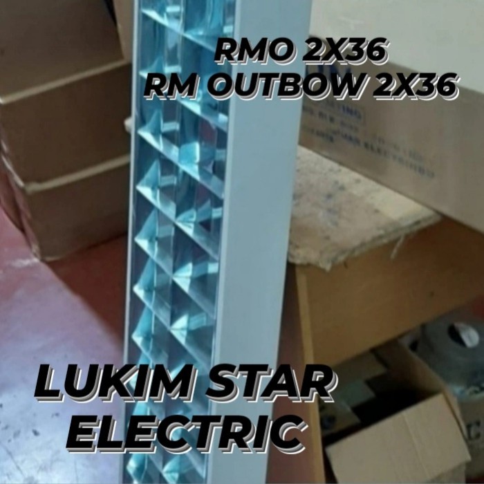 Jual Kap Lampu Rm Outbow 2X36/2X16W Kap Lampu Rmo Housing Tl Neon Led ...