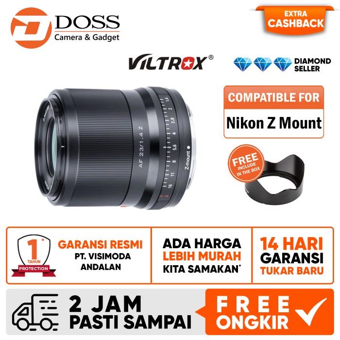 Jual Viltrox Af 23mm F1 4 Lens For Nikon Z Mount Viltrox 23 Mm F 1 4