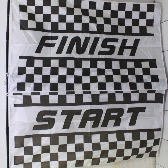 Jual Bakul Ready Stokk [Sepasang] Bendera Start & Bendera Finish ...