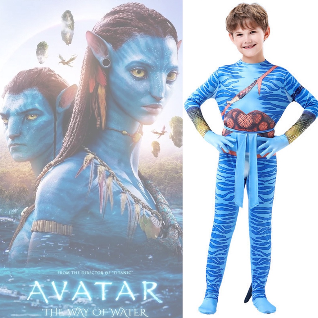 Jual Halloween Cosplay Party Kostum Anak Avatar 2 Costume Anak Pahlawan ...