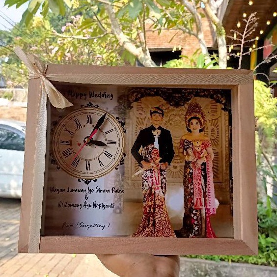 Jual frame jam box kado wedding | Shopee Indonesia