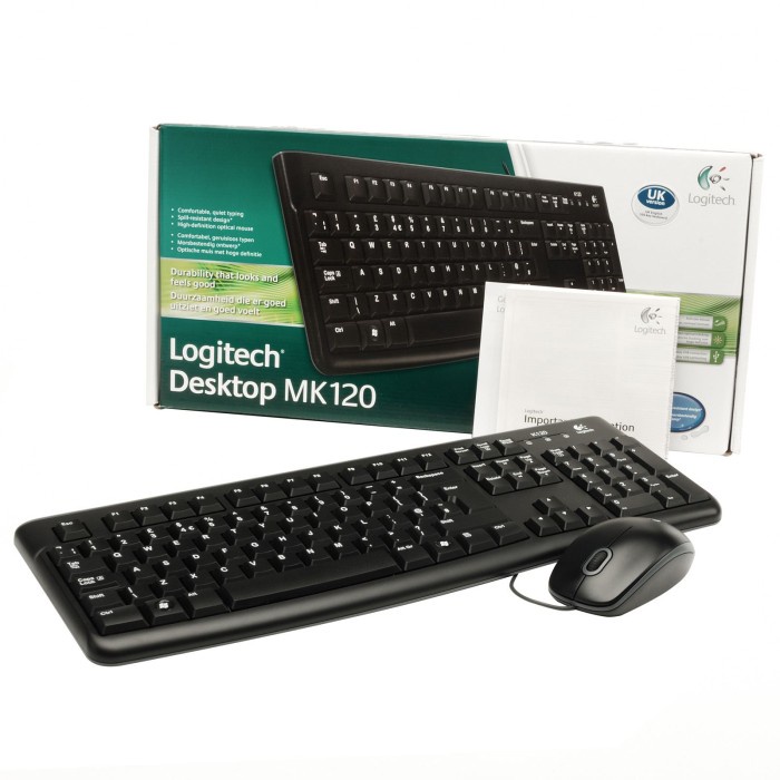 Jual LOGITECH MK 120 DESKTOP USB ORIGINAL | Shopee Indonesia
