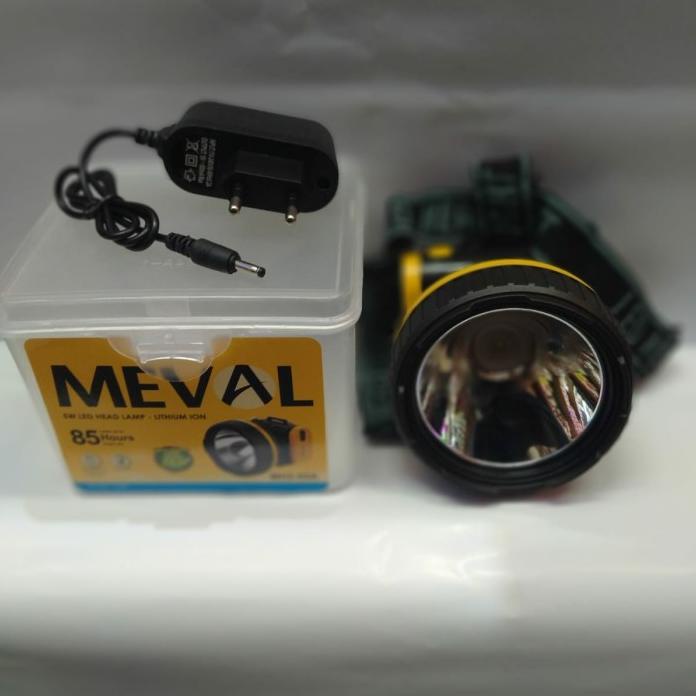 Jual Meval Led Head Lamp Lithium 5W | Shopee Indonesia