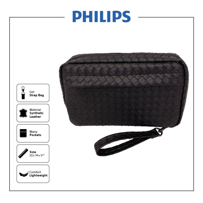 Jual PHILIPS MERCHANDISE POUCH / CLUTCH (BOTTEGA PATTERN) | Shopee ...