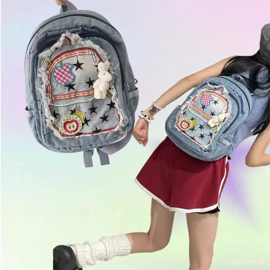Jual Tas Ransel mini / Tas Ransel Multifungsi /Tas sekolah denim ransel