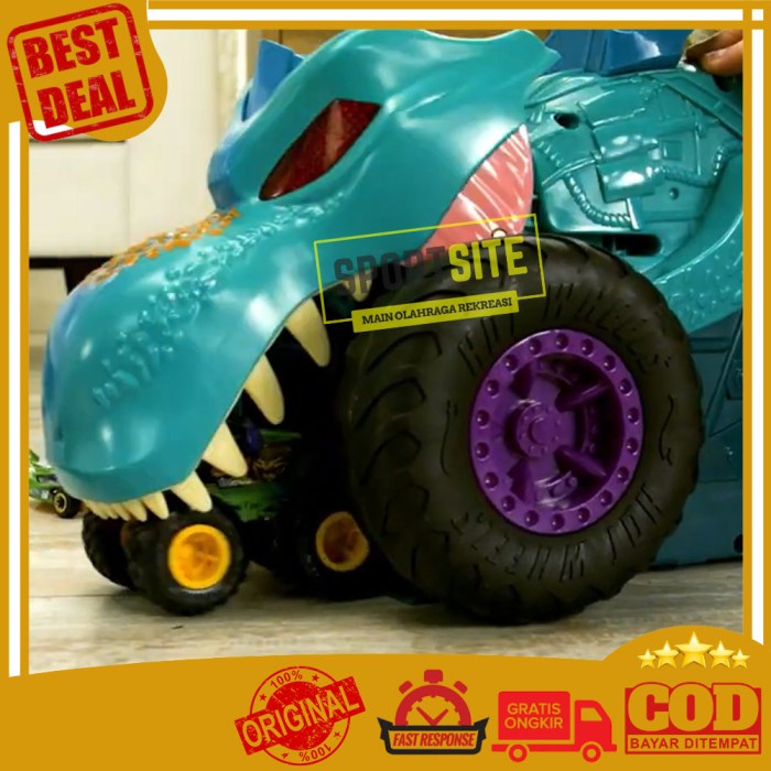 Jual Hot Wheels Monster Trucks Car Chompin Mega Wrex Giant Vehicle