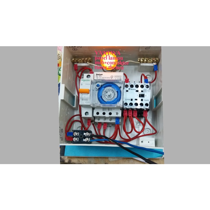 Jual Panel Timer Theben+Mcb+Kontaktor/Panellampu Otomatis/Panel Timer ...