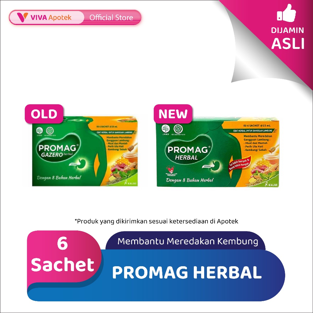 Jual Promag Herbal Membantu Meredakan Kembung 15 Ml (6 Sachet) | Shopee ...