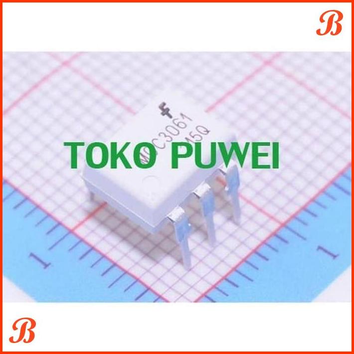 Jual MOC3061 SINGLE CHANNEL 5300 VRMS ZERO CROSSING TRIAC OPTOCOUPLER